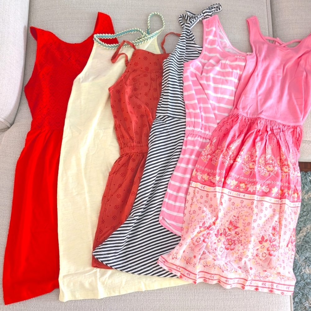 Girls Summer dress Romper bundle (6 pieces) Size 10 New Casual NWT